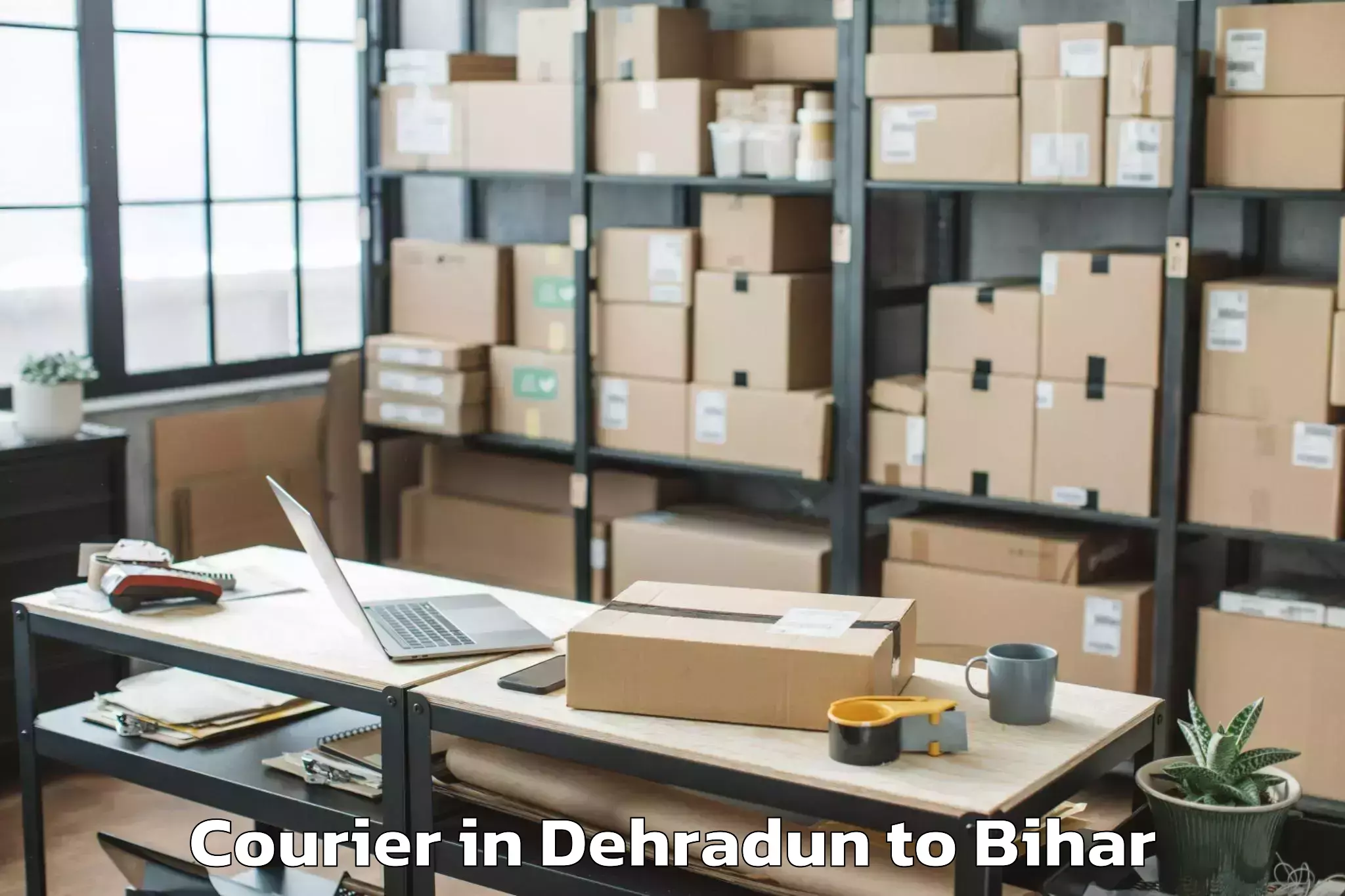 Reliable Dehradun to Gaunaha Courier